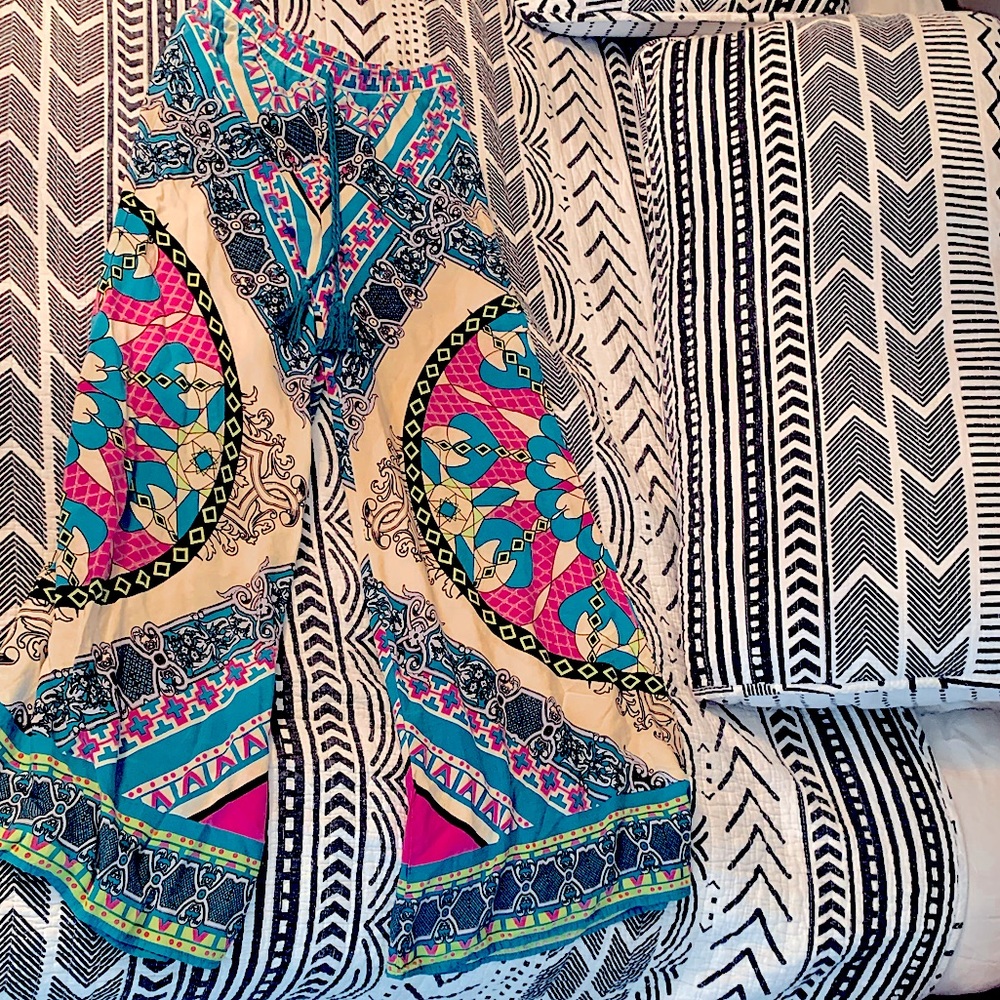 Flying Tomato Pattern Tassel Pants Anthropologie S